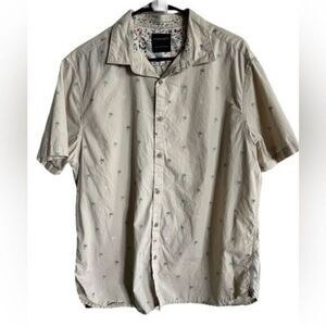 EUC - Denim & Flower Men’s Short Sleeve Hawaiian Button Down Top - Size XL